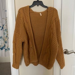 Mustard cardigan